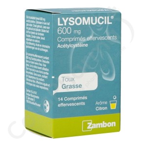 Lysomucil 600 mg - 14 comprimés effervescents