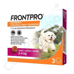 Frontpro Chien 2 à 4 kg - 3 comprimés à croquer