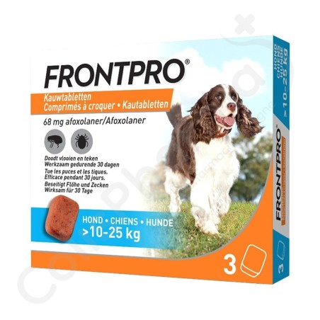 Frontpro Chien 10 à 25 kg - 3 comprimés à croquer