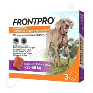 Frontpro Hond 25 - 50 kg - 3 Kauwtabletten