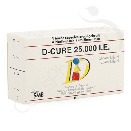 D-Cure 25 000 UI - 4 capsules