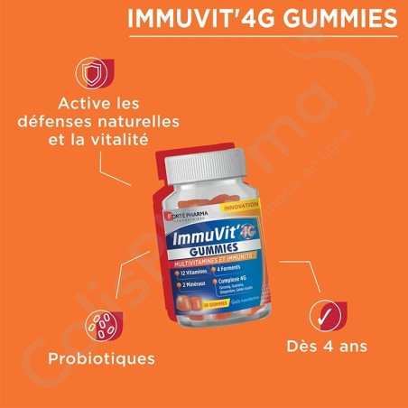 Immuvit' 4G - 30 gommes