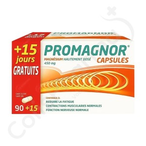 Promagnor 450 mg - 90 capsules + 15 gratuites