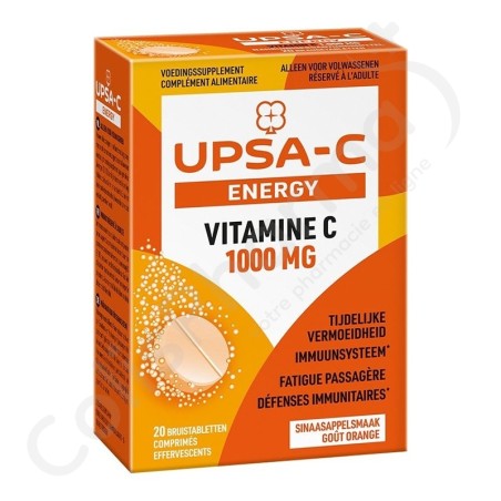 UPSA-C Energy 1000 mg - 20 comprimés effervescents
