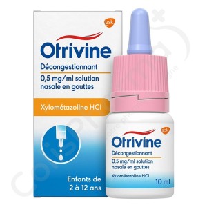 Otrivine Décongestionnant 0,5 mg/ml - Gouttes nasales 10 ml