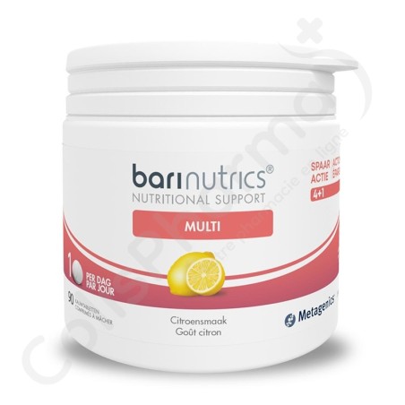 BariNutrics Multi Citron - 90 comprimés à croquer