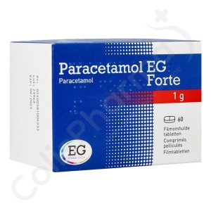Paracetamol EG Forte 1g - 60 comprimés