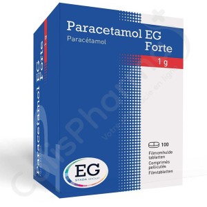 Paracetamol EG Forte 1g - 100 tabletten