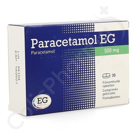 Paracetamol EG 500 mg - 30 tabletten