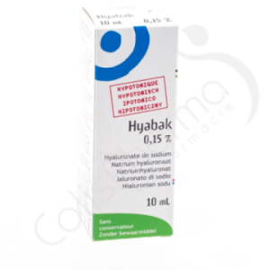 Hyabak 0,15% Hyaluronzuur - Druppels 10 ml