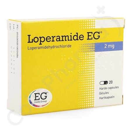 Loperamide EG 2 mg - 20 capsules