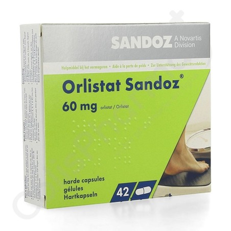 Orlistat Sandoz 60 mg - 42 capsules