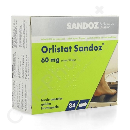 Orlistat Sandoz 60 mg - 84 capsules