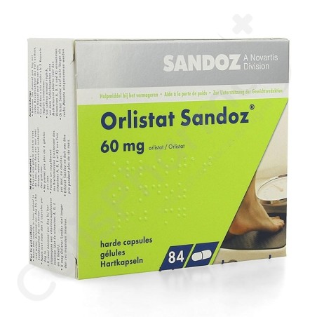 Orlistat Sandoz 60 mg - 84 gélules