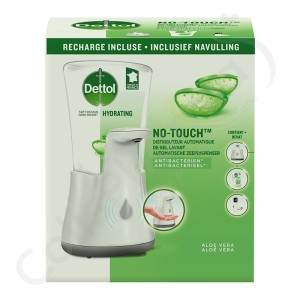 DettolHygiène No-Touch Distributeur Savon - 1 pièce + Recharge Aloe Vera 250 ml