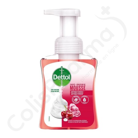 Dettol Mousse Rose & Fleur Cerisier - Gel lavant 250 ml