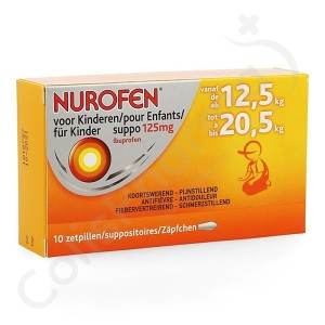 Nurofen Enfant 125 mg - 10 suppositoires