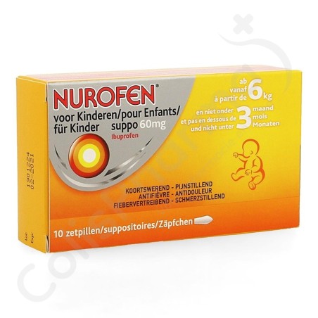 Nurofen Enfant 60 mg - 10 zetpillen