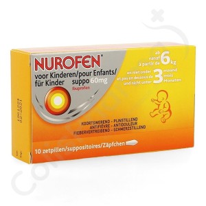 Nurofen Enfant 60 mg - 10 zetpillen