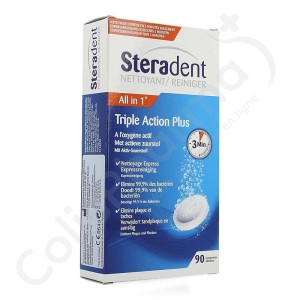 Steradent Triple Action Plus - 90 comprimés