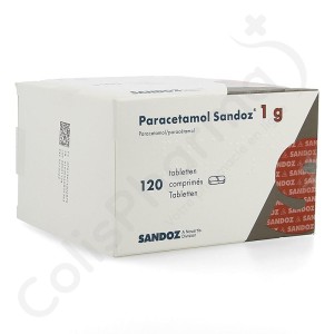 Paracétamol Sandoz 1 g - 120 tabletten