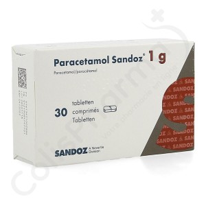Paracétamol Sandoz 1 g - 30 tabletten