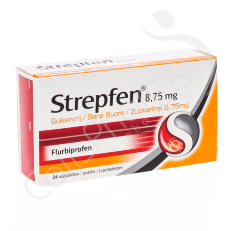 Strepfen Sans Sucre Orange 8,75 mg - 24 pastilles