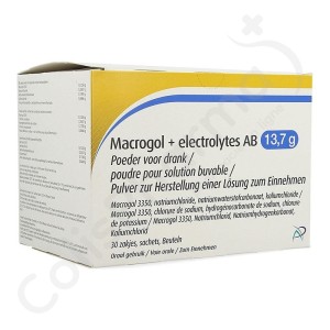 Macrogol + électrolytes AB 13,7 g - 30 zackjes
