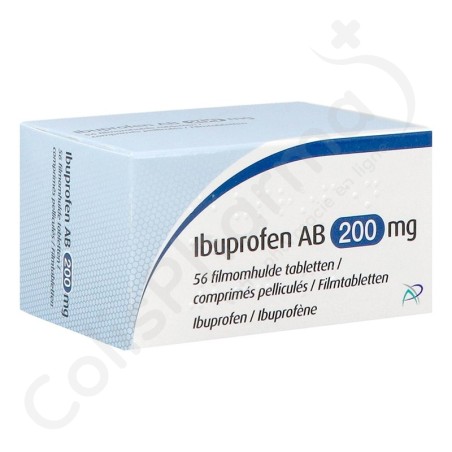 Ibuprofen AB 200 mg - 56 tabletten