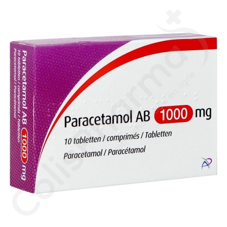 Paracétamol AB 1 g - 10 comprimés