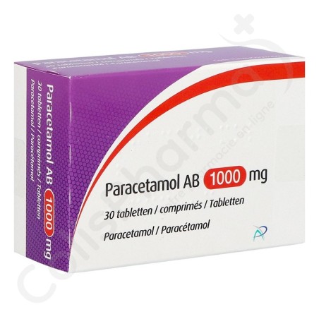 Paracétamol AB 1 g - 30 tabletten