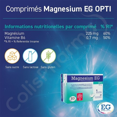 Magnesium EG Opti - 60 comprimés