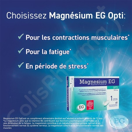 Magnesium EG Opti - 60 comprimés