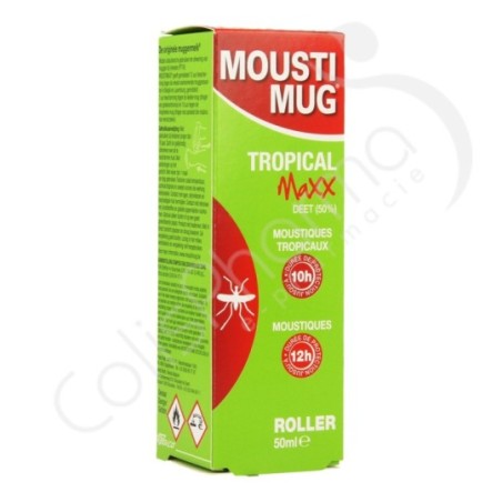 Moustimug Tropical Maxx Roller 50% DEET - 50 ml