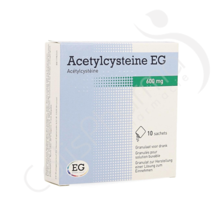 Acetylcysteine EG 600 mg - 10 sachets