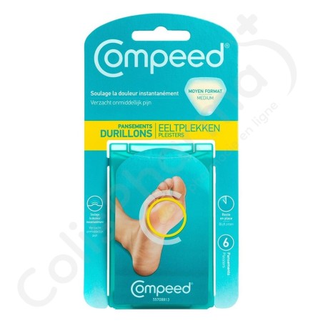 Compeed Pansements Durillons Pieds Medium - 6 pièces