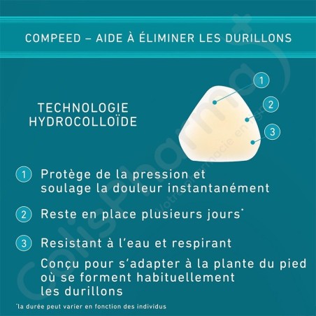 Compeed Pansements Durillons Pieds Medium - 6 pièces