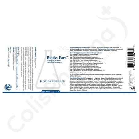 Biotics Para - 180 capsules