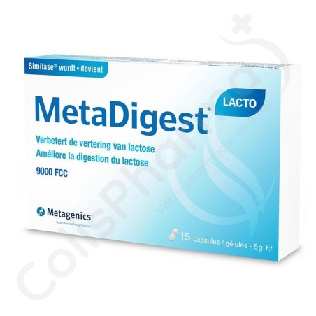 MetaDigest Lacto - 15 capsules