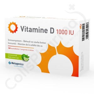 Vitamine D 1000 IU - 168 comprimés à croquer