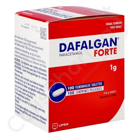 Dafalgan Forte 1 g - 100 comprimés