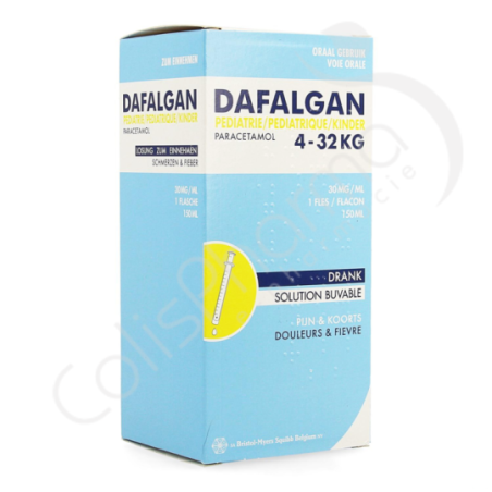 Dafalgan Pédiatrique 30 mg/ml - Sirop 150 ml