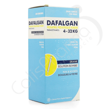 Dafalgan Pédiatrique 30 mg/ml - Sirop 90 ml