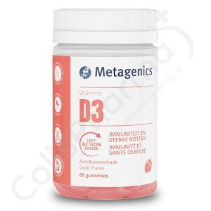 Vitamine D3 1000 IU - 60 gummies