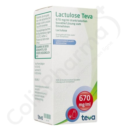 Lactulose Teva 670 mg/ml - Solution buvable 500 ml