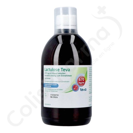 Lactulose Teva 670 mg/ml - Solution buvable 500 ml