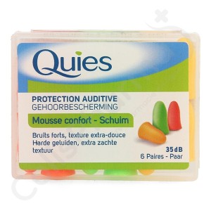 Protection Auditive Mousse Fluo - 6 paires