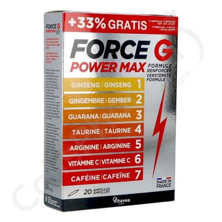 Force G Power Max - 20 ampoules