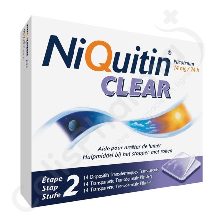 NiQuitin Clear 14 mg - 14 pleisters