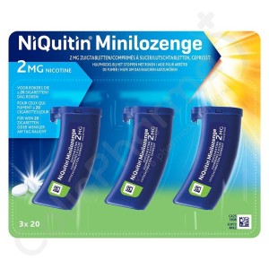NiQuitin Minilozenge 2 mg - 60 comprimés à sucer